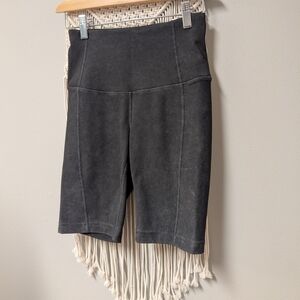 Zella Charcoal Bike Shorts Ribbed  High Waist X's Athletic Gym